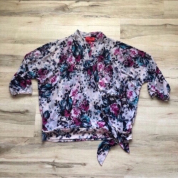 Jennifer Lopez Multicolor Floral Blouse - Picture 7 of 8